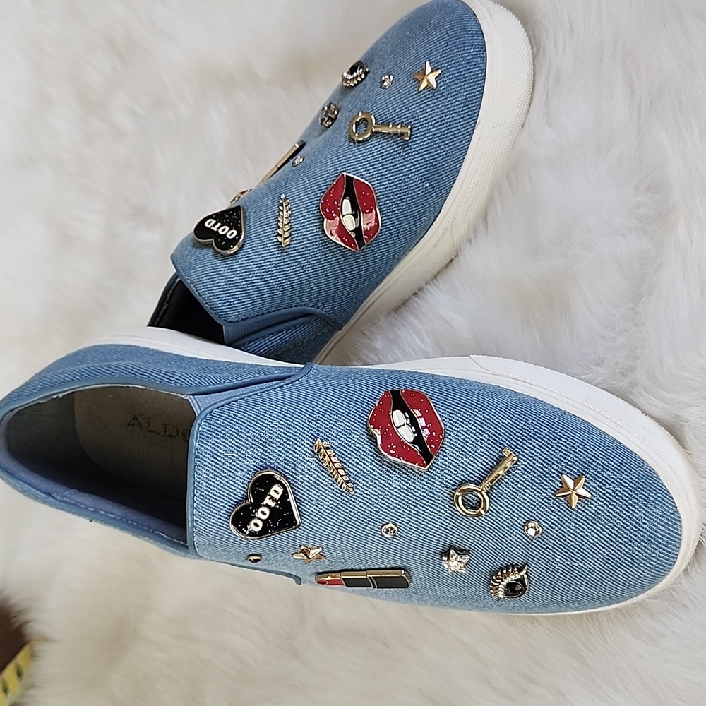 ALDO slip on Denim Shoes, 8